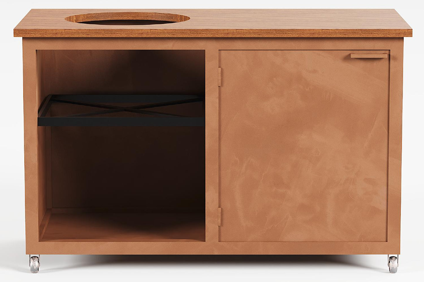 Cortenstalen buitenkeuken double