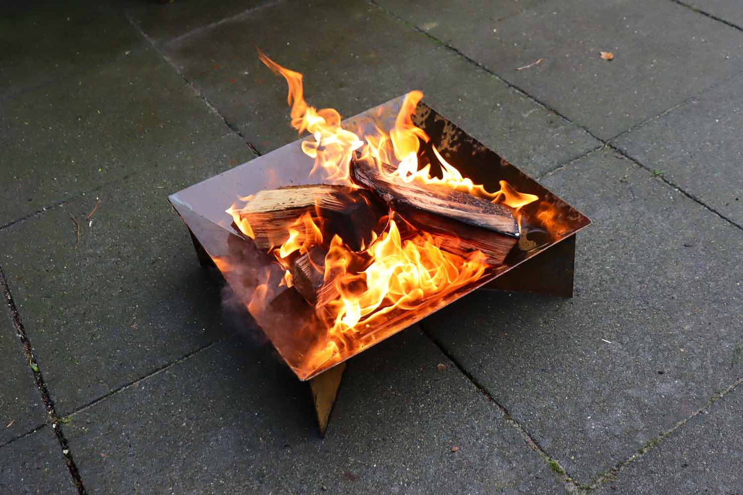 Vuurschaal cortenstaal vierkant