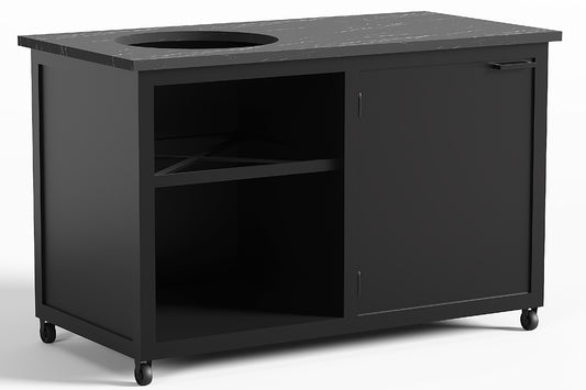 Zwart stalen buitenkeuken double