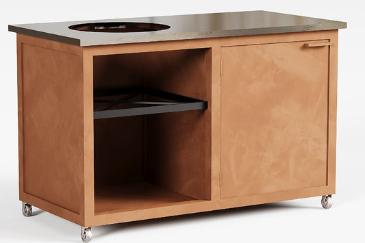 Cortenstalen buitenkeuken double